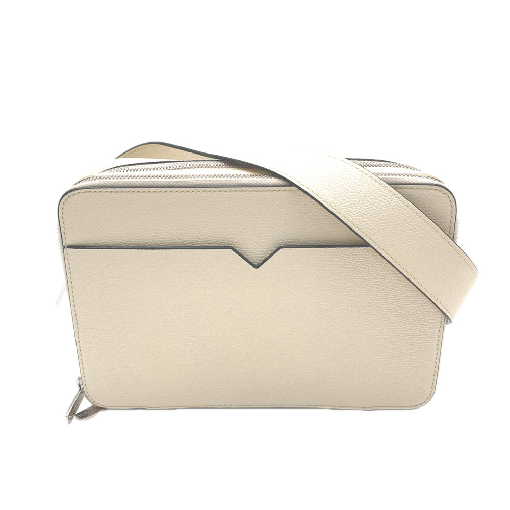 Valextra Soft Calfskin Bum Bag MBVL0015028LRL99WW Shoulder Ivory Women's